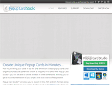 Tablet Screenshot of popupcardstudio.com